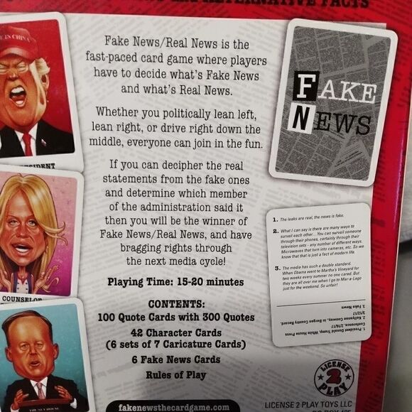 Fake News Real News Card Game - Picture 3 of 4